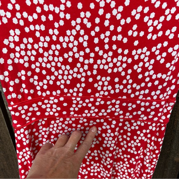 Boden Red & White Portia Blossom Dress Sz 8 Regular - Picture 14 of 15